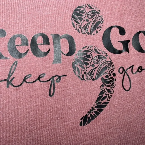 Bella + Canvas Keep Going Maroon Women’s Graphic Tee - Picture 6 of 13